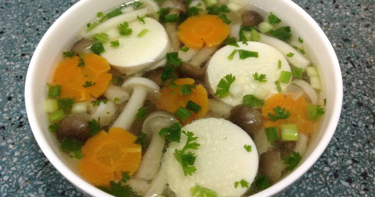 Kết quả hình ảnh cho Canh nấm chay
