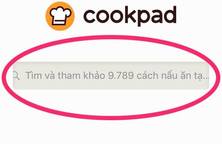Cách tìm công thức trên Cookpad