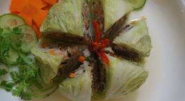 Hình ảnh món Bắp cải cuộn thịt rau củ hấp