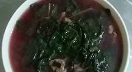 Hình ảnh món Canh rau dền đỏ thịt bò