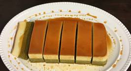 Hình ảnh món Bánh Flan cheesecake Trà xanh.