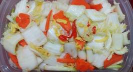 Hình ảnh món Kim chi kiểu Việt Nam ăn kèm với thịt, chống ngán cho ngày Tết