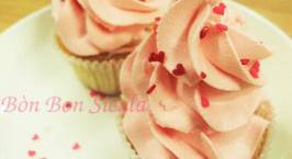 Hình ảnh món Cupcake Vani Màu Hường cho Valentine's Day