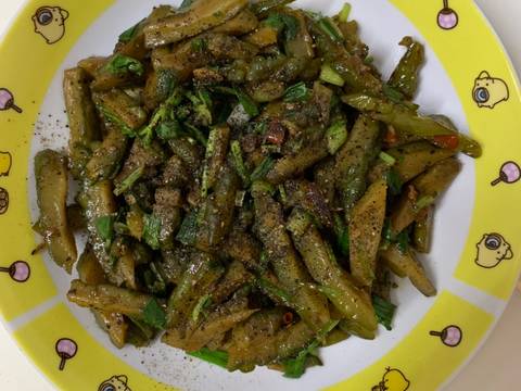 Khổ qua kho tiêu “ kho chay” bước làm 3 hình