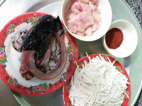 Cháo Bột -Bánh Canh Cá Lóc (Đặc sản Quảng Trị) recipe step 2 photo