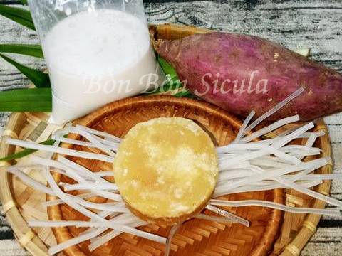 Chè khoai lang nấu đường thốt nốt recipe step 1 photo