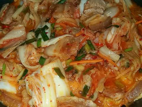 Canh kim chi recipe step 1 photo