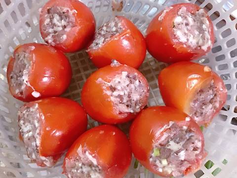 Thịt dồn cà chua sốt cà - bé cực thích recipe step 3 photo