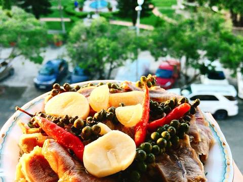 Bắp bò ngâm mắm bước làm 5 hình