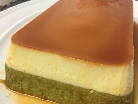 Bánh Flan cheesecake Trà xanh. recipe step 4 photo