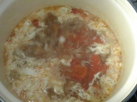 Canh cà chua trứng recipe step 5 photo