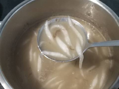Bánh canh cá lóc bước làm 4 hình