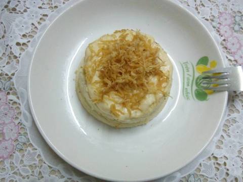 Bánh bông lan làm bằng chảo không dính, ăn với sốt trứng muối recipe step 7 photo