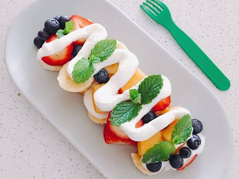 Fruit Salad with Yogurt Sauce🍓🍓 recipe step 4 photo