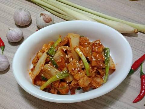 KIM CHI XÀO THỊT HEO (Buta Kimuchi) recipe step 4 photo