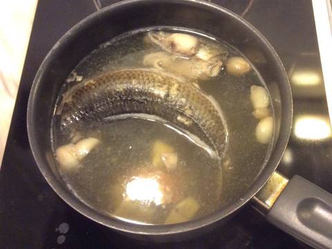 Cháo cá lóc, móng giò recipe step 3 photo