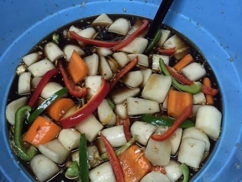 Củ cải ngâm xì dầu chua ngọt recipe step 4 photo