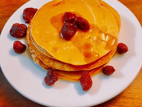 Pancake đơn giản cho bé recipe step 4 photo