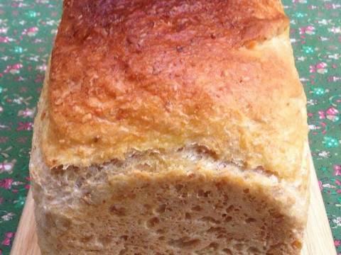 Bánh mì mật ong nguyên cám (whole wheat bread 50%) recipe step 13 photo