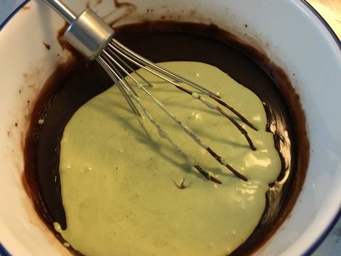 Bánh mousse sô cô la, cà phê & Trà Xanh.. recipe step 4 photo