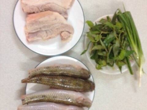 Cá bống dừa kho thịt ba rọi recipe step 1 photo