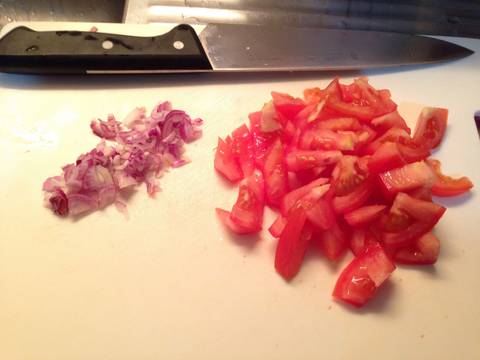 Mực nhồi thịt sốt cà chua recipe step 3 photo