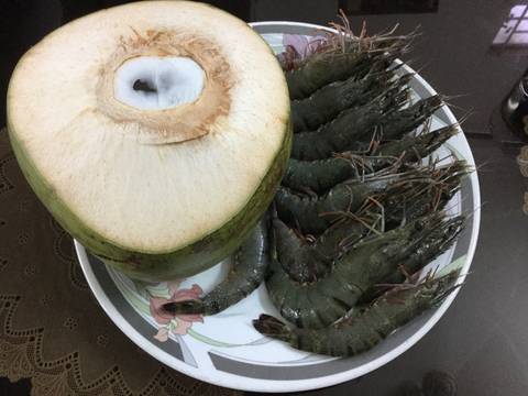 Lẩu tôm nước dừa tươi recipe step 1 photo