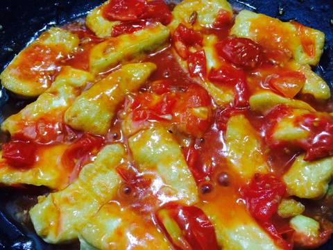 Đậu sốt cà chua recipe step 4 photo
