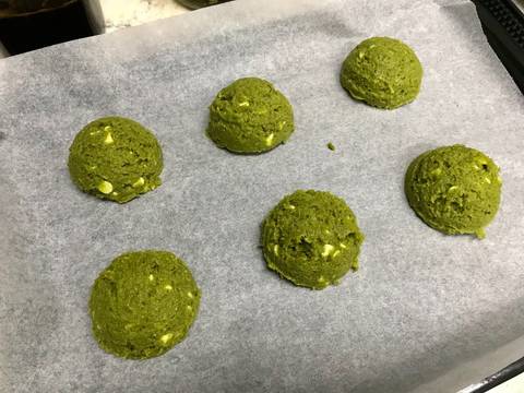 Matcha cookies - Bánh quy trà xanh choco chip recipe step 2 photo