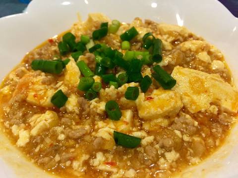 Đậu phụ xào thịt Mapo Tofu nấu đơn giản kiểu Nhật recipe step 10 photo