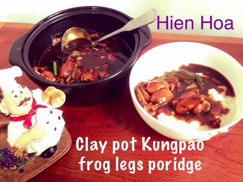 Cháo Ếch Singapore (Clay Pot Kung Pao Frog Legs) recipe step 4 photo
