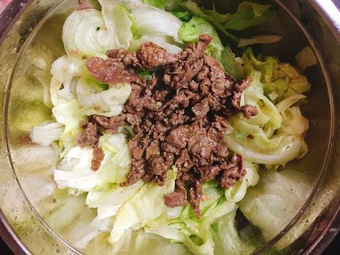 Salad xà lách trộn thịt bò recipe step 5 photo