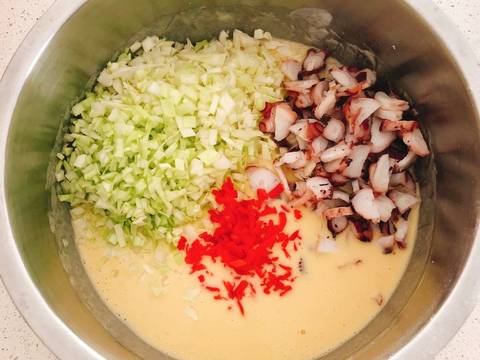 Okonomiyaki(Bánh Xèo Nhật Bản) recipe step 3 photo