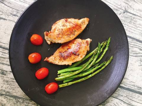 Thịt Ức Gà Chiên Măng Tây recipe step 4 photo