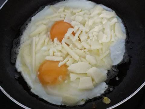 Trứng opla phô mai kéo sợi recipe step 2 photo
