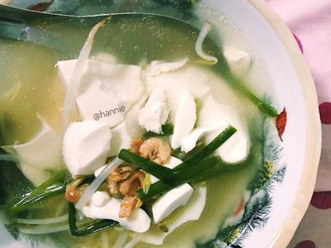Canh Hẹ Đậu Hủ Non (Chives Soup with Tofu)🍲🥄 recipe step 6 photo