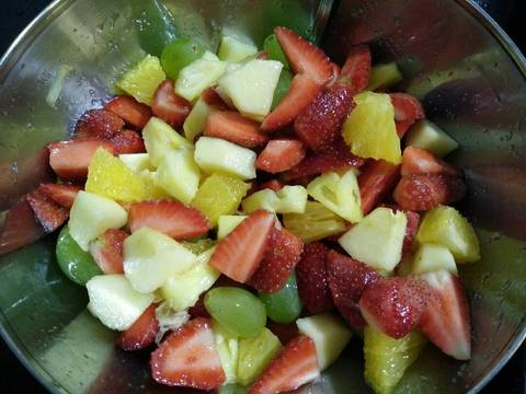 Macedonia (salad trái cây) recipe step 2 photo