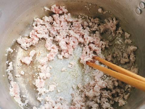 Canh dưa cải bẹ nấu thịt bằm recipe step 1 photo