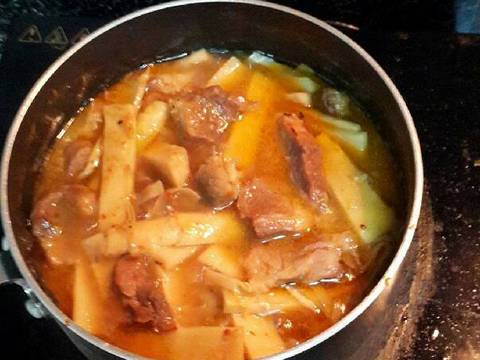Thịt kho măng recipe step 6 photo