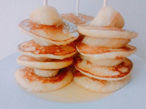 Pancakes chuối mini recipe step 9 photo