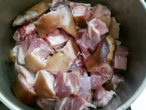 Chân giò lợn (heo) nấu giả cầy recipe step 2 photo