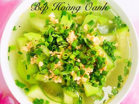 Canh Bầu Nấu Tôm recipe step 3 photo