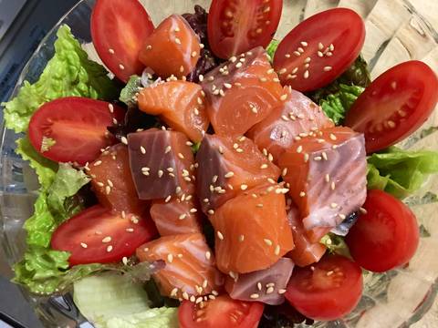 Salad Cá Hồi recipe step 4 photo