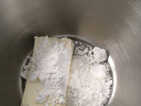 Bánh pho mát Việt quất bơ đậu Phộng kg dùng lò recipe step 2 photo