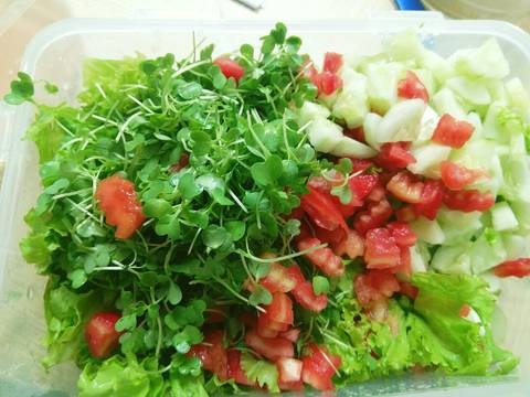 Salad ức gà rau quả recipe step 6 photo
