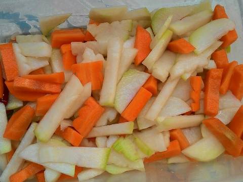 Su hào cà rốt muối xổi recipe step 3 photo
