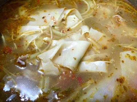 Lẩu cá bớp măng chua recipe step 4 photo