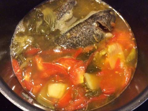 Cá rô canh dưa chua recipe step 4 photo