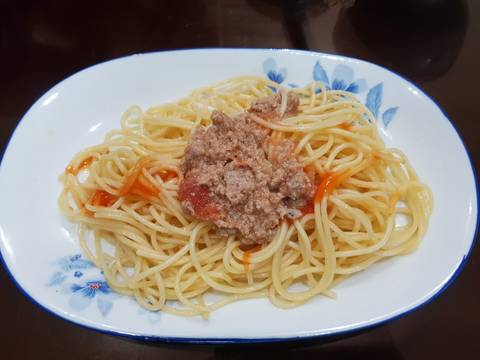 Mì spaghetti sốt bò bằm recipe step 5 photo
