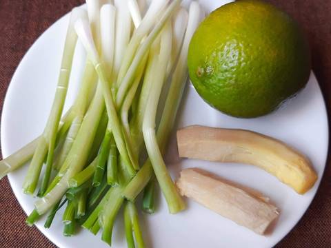 Cháo MỰC khô bước làm 2 hình